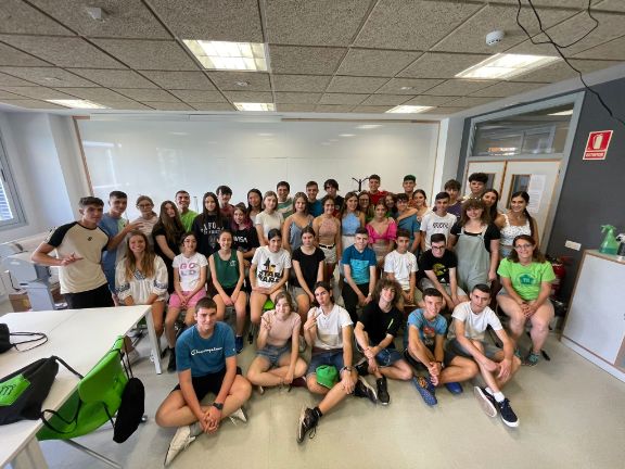 Foto de los participantes durante uno de los talleres