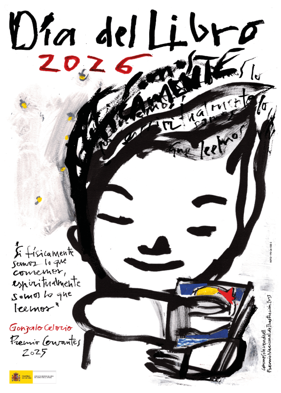 Cartel oficial del día del libro 2026