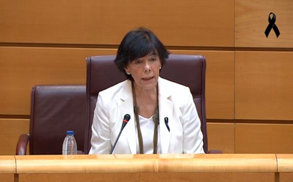 Isabel Celaá comparece comparecido en la Comisión de Educación y Formación Profesional del Senado