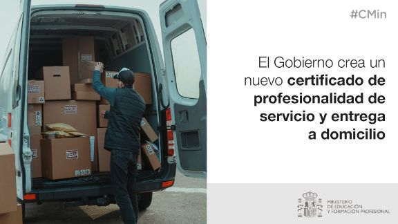 certificado de profesionalidad de Servicio de entrega y recogida domiciliaria