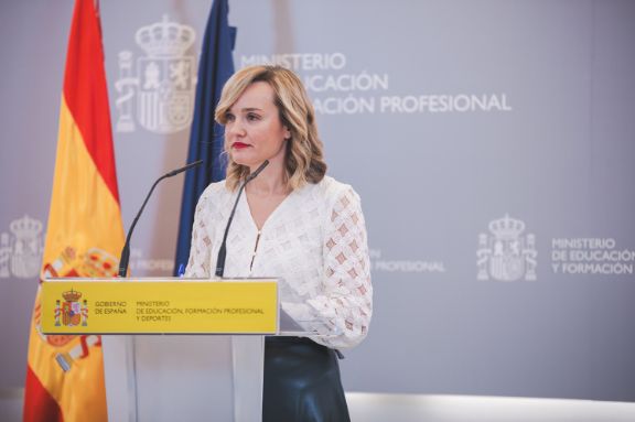 Pilar Alegría, ministra de Educación, Formación Profesional y Deportes