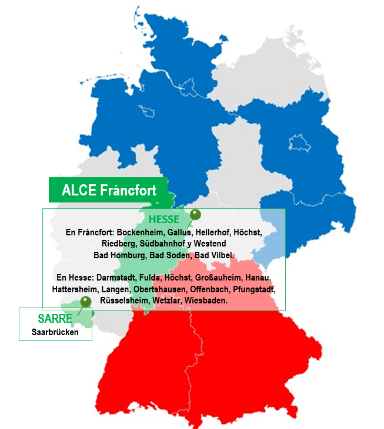 Aulas y horarios de la ALCE de Fráncfort