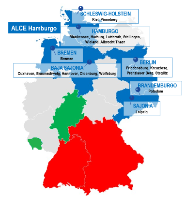 Aulas y horarios de la ALCE de Hamburgo