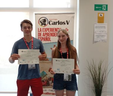 Los alumnos ganadores del concurso nacional de español en Austria disfrutan de sus premios en Málaga