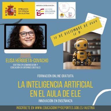 Charla la inteligencia artificial en el aula de ELE