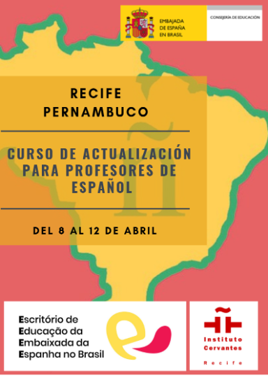 Cartel curso actualización profesores Estado de Pernambuco