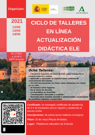 Cartel talleres online Extenda