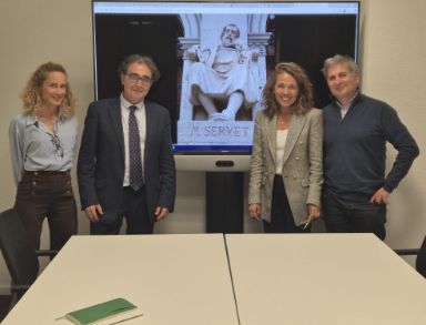 Reunión de trabajo con Ana Cujean y Gudrun Smuha, ambas chargées de mission en la Dirección General de enseñanza secundaria II (postobligatoria)