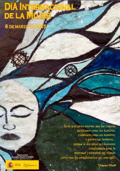 Cartel de 2015 mujer con pelo al viento.  Descarga