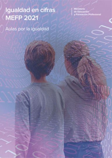 Portada de Igualdad en Cifras MEFP 2021 con enlace a descarga de publicación en PDF