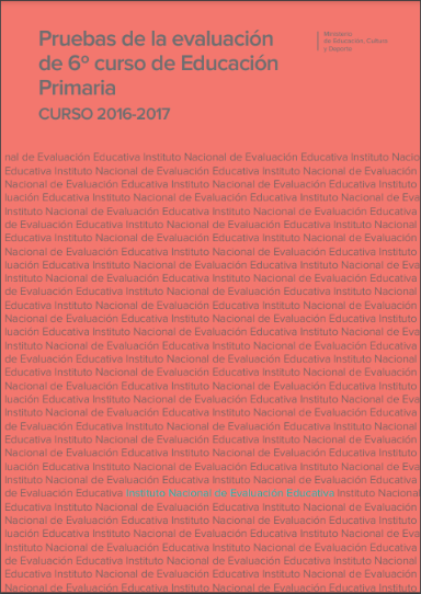 Pruebas de la evaluación de 6º curso de educación primaria. Curso 2016-2017