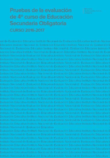Pruebas de la evaluación de 4º curso de educación secundaria obligatoria. Curso 2016-2017