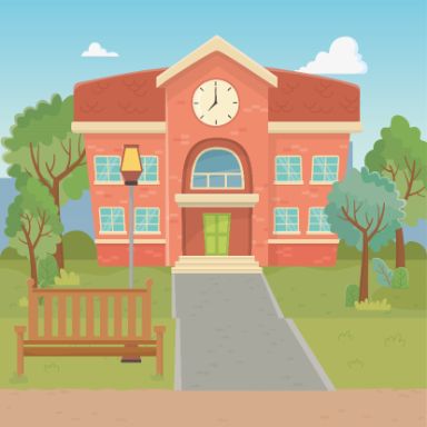 Ilustración centro escolar