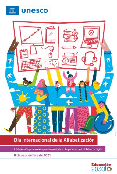 Cartel del día internacional de la alfabetización
