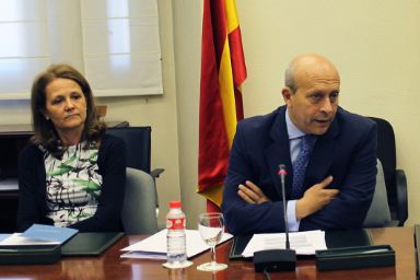 Un momento de la intervención del ministro.