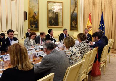 El ministro de Educación, Cultura y Deporte, Íñigo Méndez de Vigo, presidiendo la reunión de la Conferencia Sectorial de Educación.