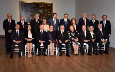 Los galardonados con las Grandes Cruces junto al presidente del Gobierno y al ministro Méndez de Vigo
