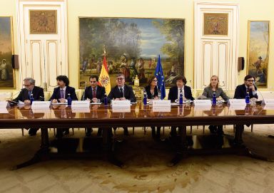 Marcial Marín junto a los demás secretarios de Estado