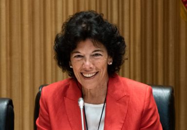 La ministra Celaá, durante su intervención en la Comisión de Educación del Congreso