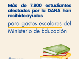 Imagen del artículo Más de 7.900 estudiantes afectados por la DANA han recibido ayudas para gastos escolares del Ministerio de Educación