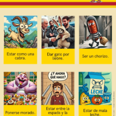 Idiomatízate (cartel didáctico)