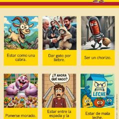 Idiomatízate (cartel didáctico)