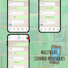 Muletillas español-portugués (cartel didáctico)