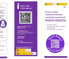 Fragmento del folleto del Punto Violeta