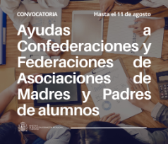 Ayudas destinadas a las Confederaciones y Federaciones de AMPAS