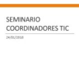 Portada de la segunda sesión del seminario TIC
