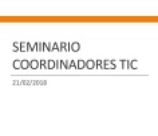 Portada de la cuarta sesión del seminario TIC