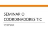 Portada de la quinta sesión del seminario TIC