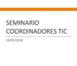 Portada de la sexta sesión del seminario TIC
