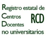Enlace al Registro estatal de Centros Docentes no universitarios