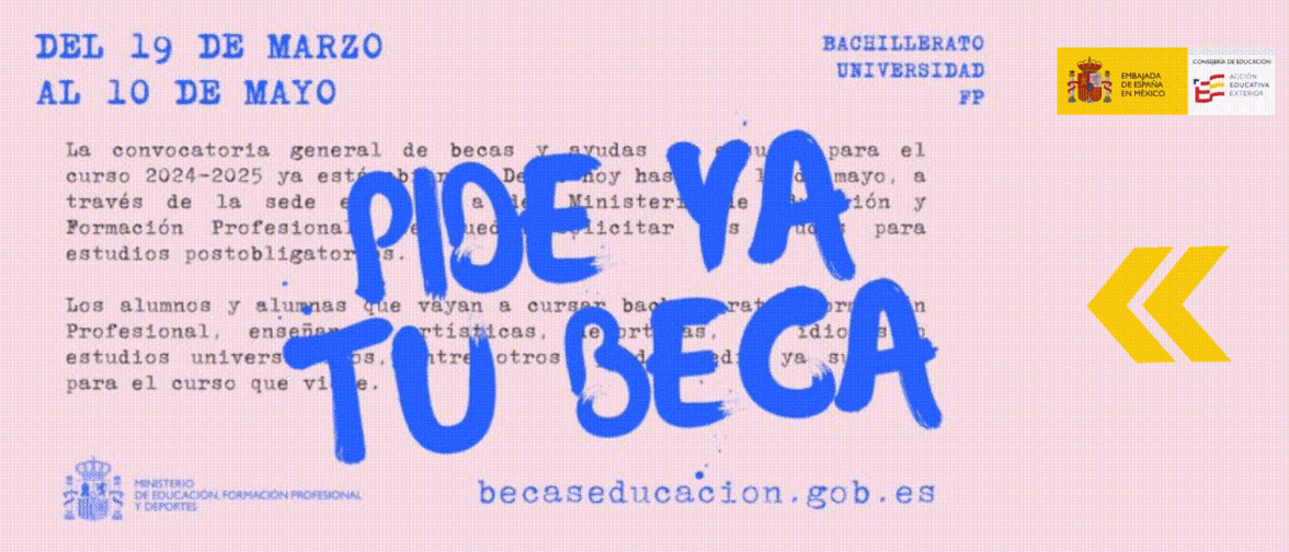 La convocatoria de becas para el curso 2024-2025 ya tiene fechas