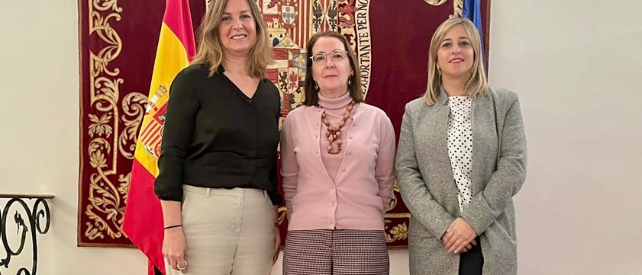A la izquierda la asesora en Viena, en el centro la ministra consejera en la Embajada de España en Austria y la derecha la inspectora central Laura Mo