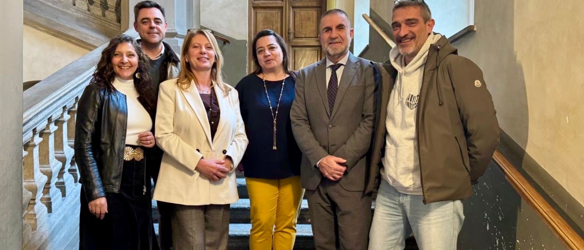 Dª María Teresa Furci, Rectora de Liceo, Dª María Candelaria De las Casas , coordinadora de la sección española y D. Carlos Marchena, Inspector centra