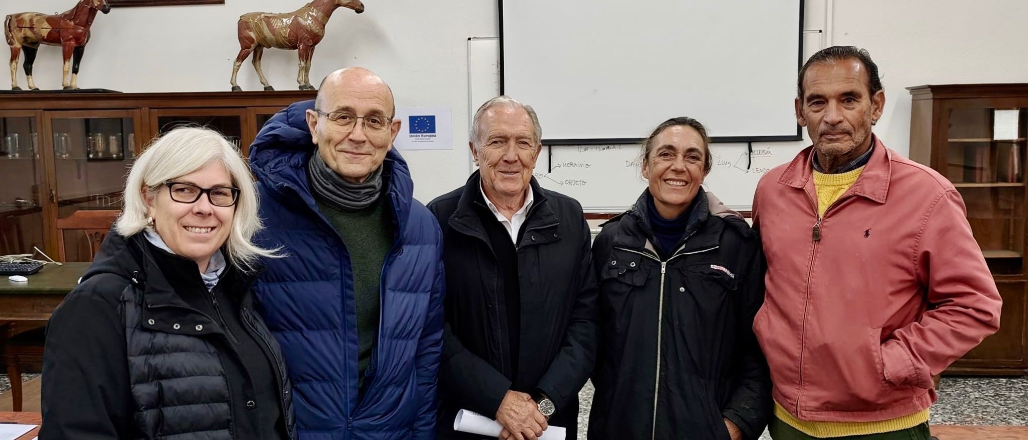 Representantes de la Inspección Central durante su visita institucional al Tribunal de las pruebas de acceso para el grado de Técnico Superior en Hípi
