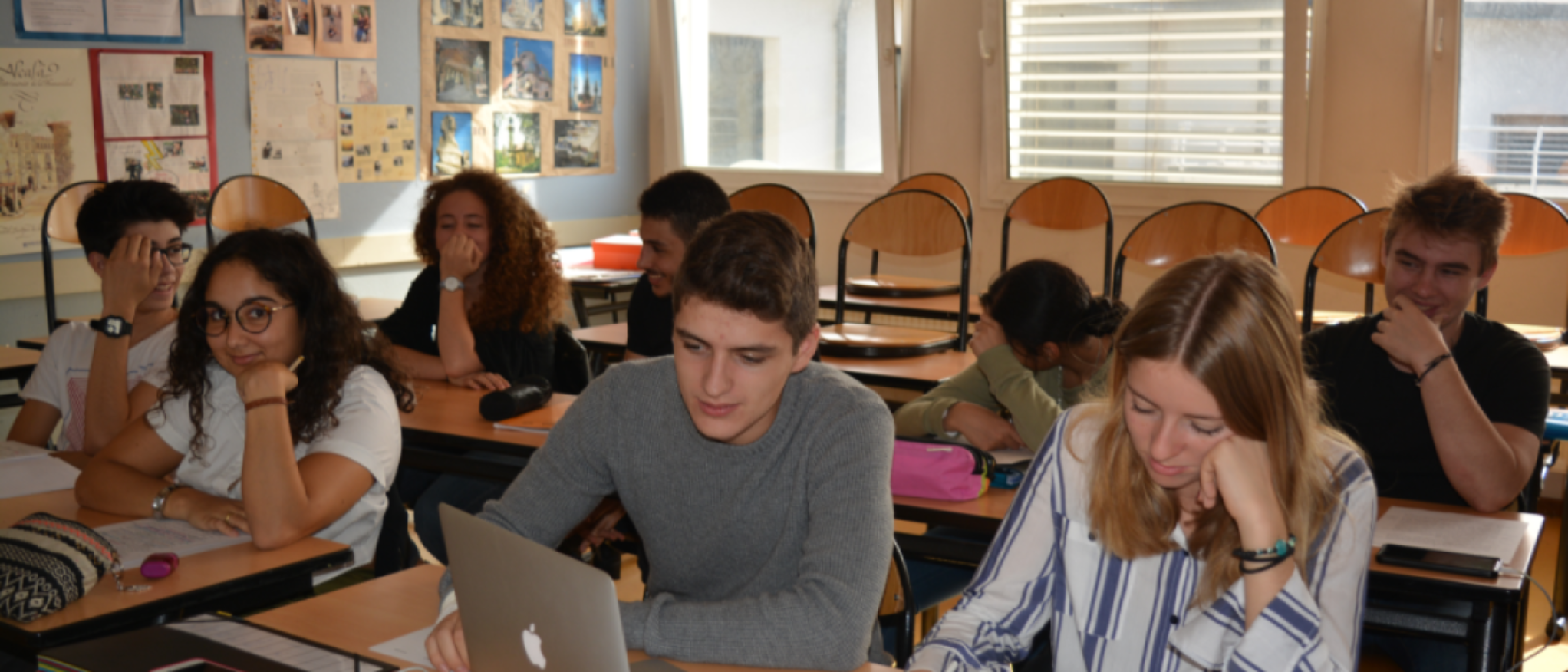 Alumnos de Terminale, en clase, en el curso 2018-19.