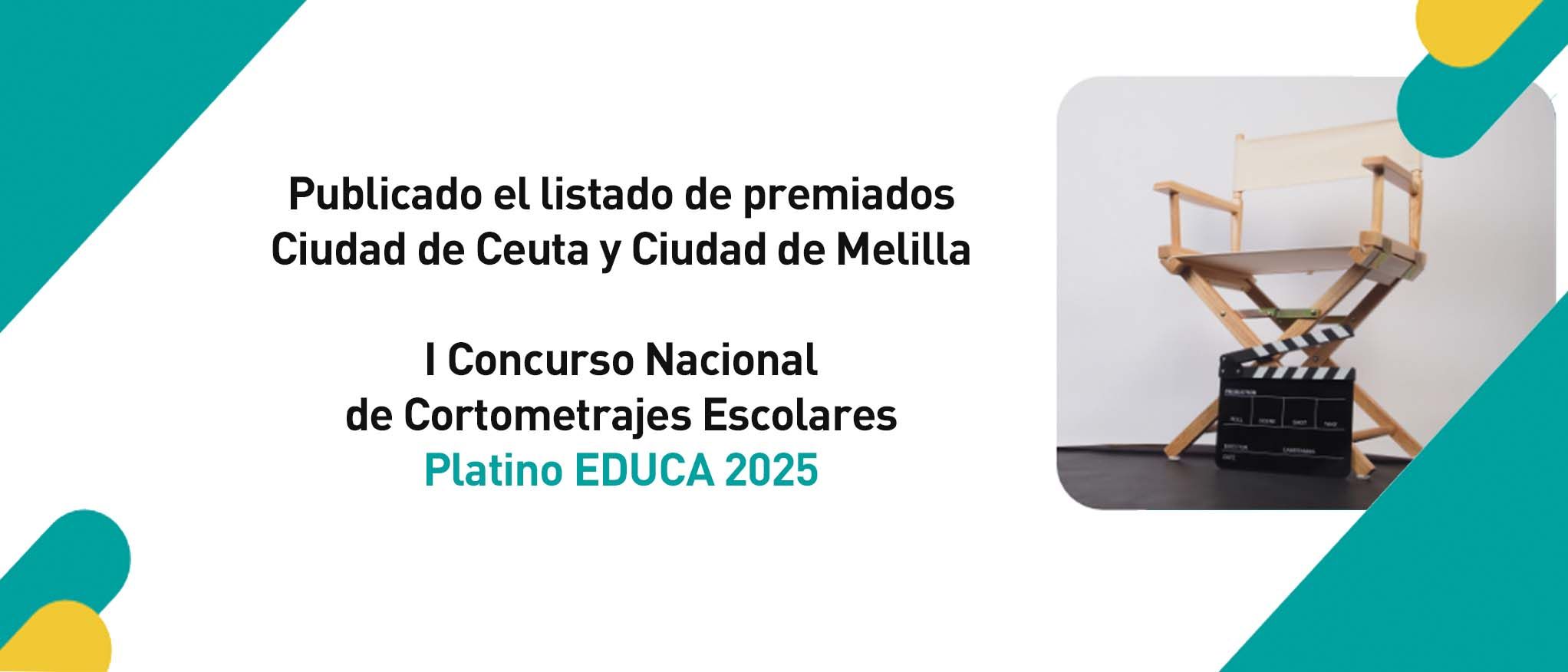 Publicamos el listado de ganadores del I Concurso Nacional de Cortometrajes Escolares Platino EDUCA 