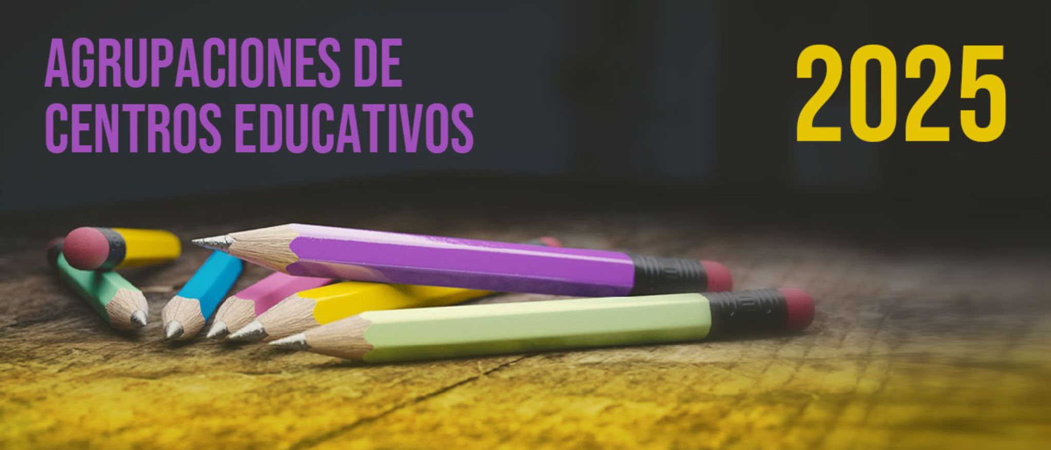 Banner de la convocatoria de ayudas a agrupaciones de centros educativos de 2025
