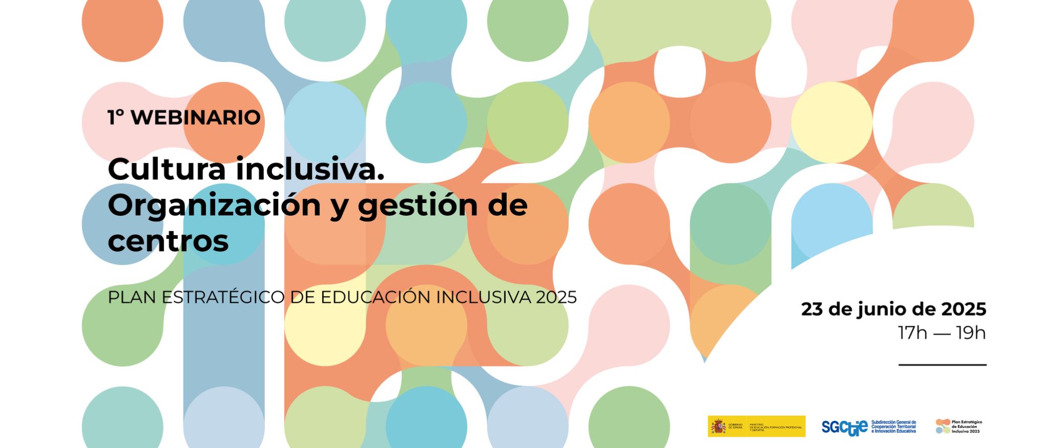 Primer webinario de inclusión educativa el 23 de junio a las 17 horas