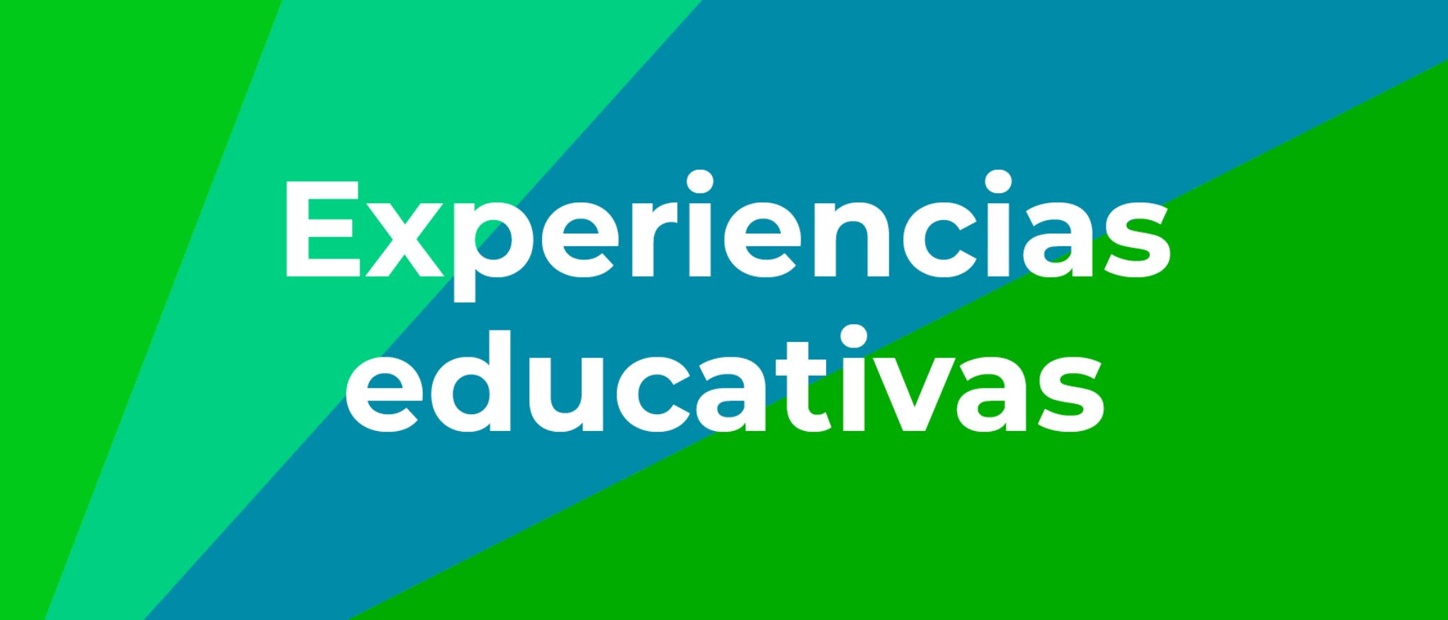 Cartel con texto: experiencias educativas IES Pio Baroja