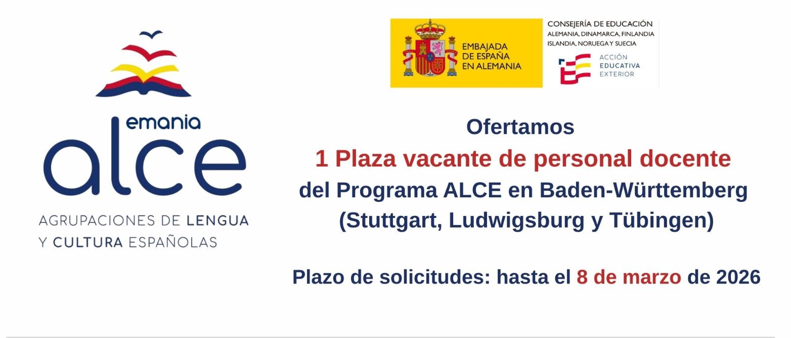 Se oferta una plaza de profesor programa Alce Sttutgart