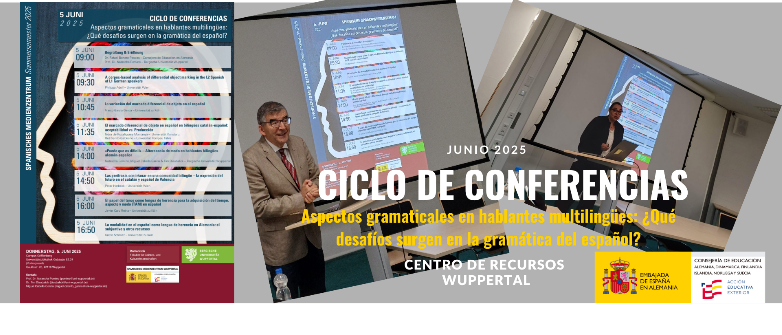 CICLO DE CONFERENCIAS  Aspectos gramaticales en hablantes multilingües:  ¿Qué desafíos surgen en la gramática del español?