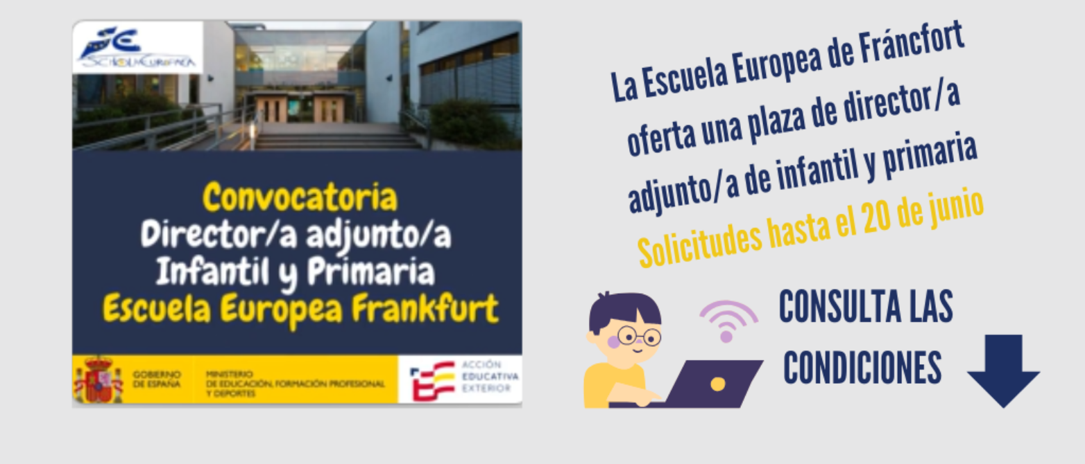 Convocatoria plaza director-a Escuela Europea de Fráncfort