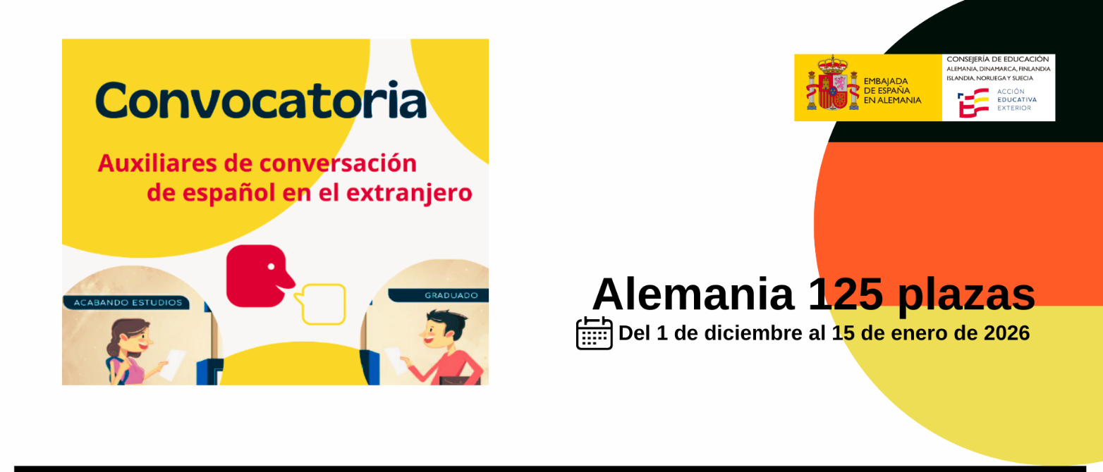 Abierto el plazo para solicitar una plaza como auxiliar de conversación en Alemania durante el curso escolar 26-27