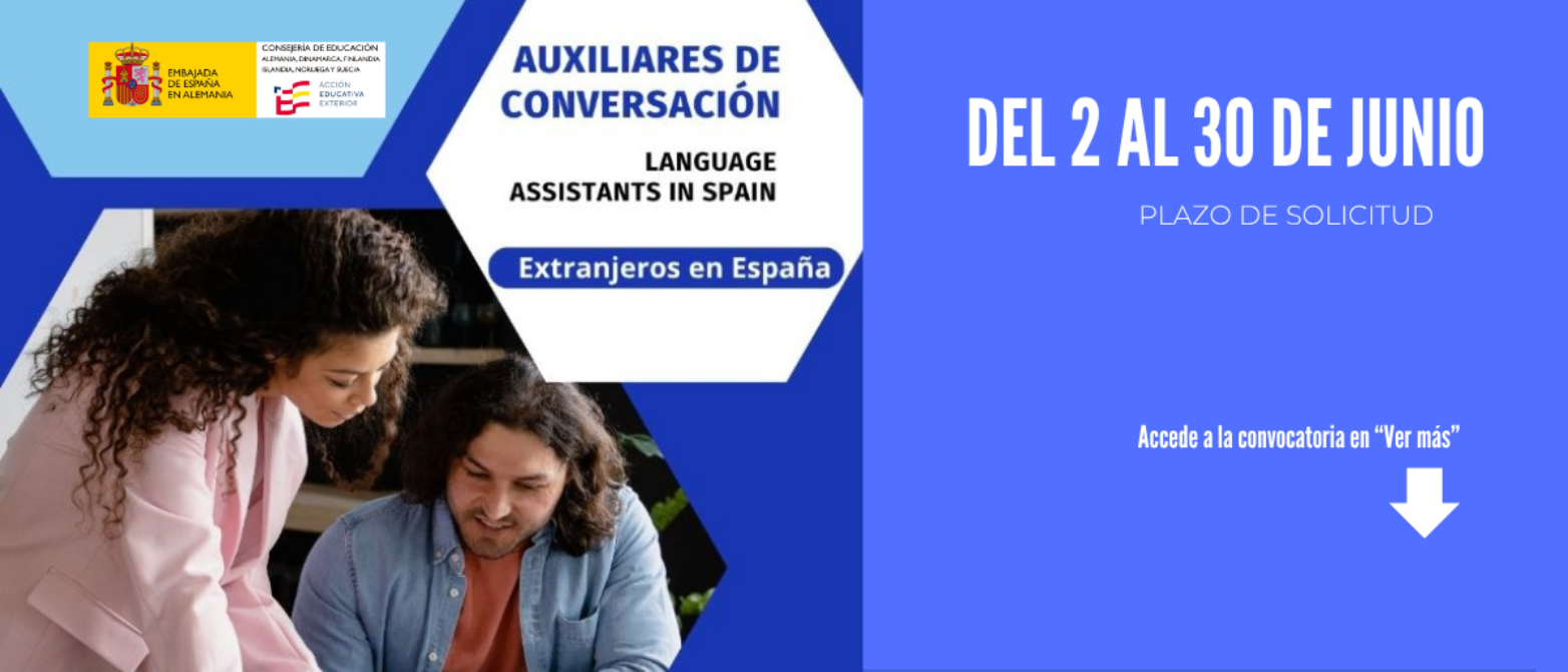 Anuncio convocatoria auxiliares de conversación en España