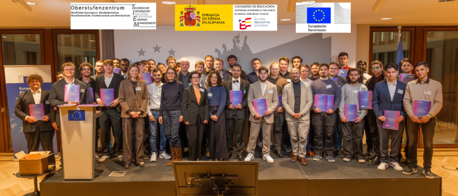Entrega de certificados de movilidad Europass en el Oberstufenzentrum de Berlín
