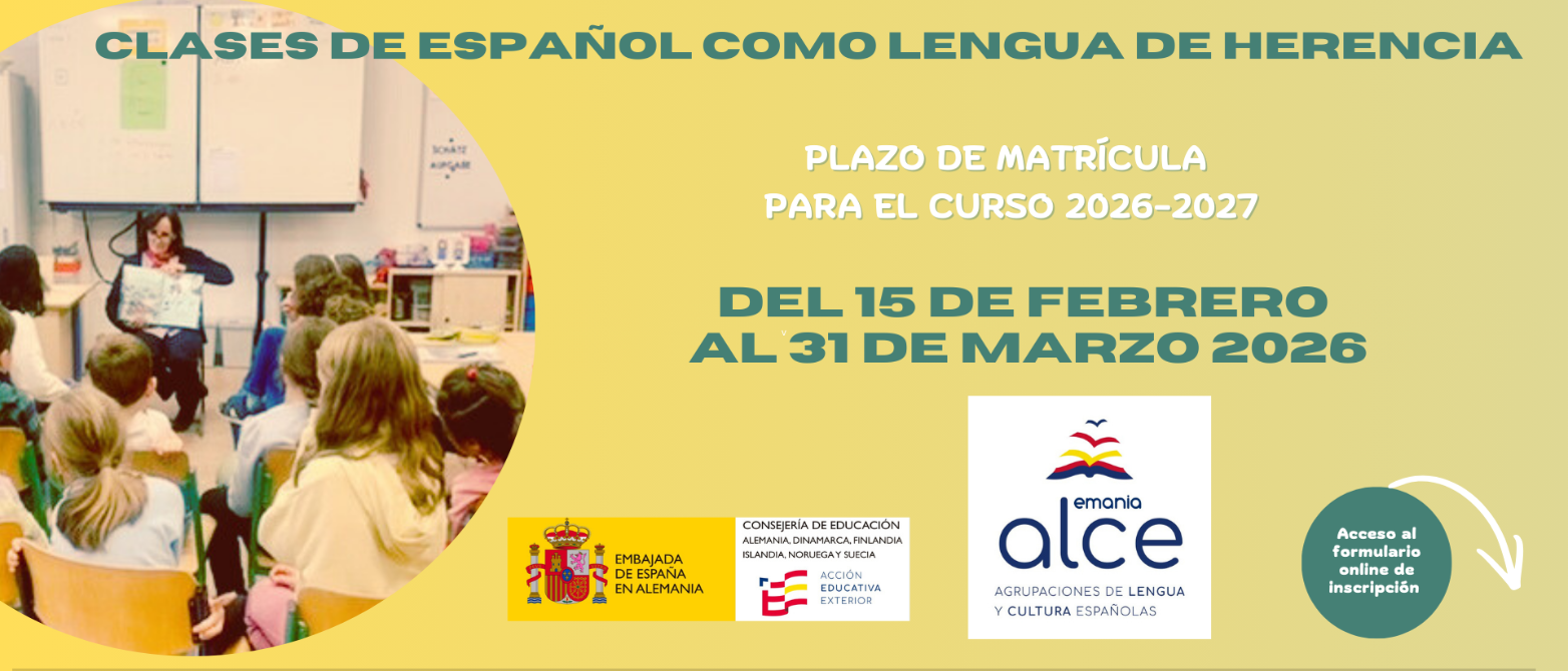 Abierto el plazo de matrícula ALCE para el curso 26-27 del 15 de febrero al 31 de marzo